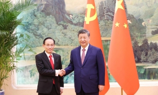 Đặc phái viên của Tổng Bí thư Tô Lâm hội kiến Tổng Bí thư, Chủ tịch nước Trung Quốc Tập Cận Bình